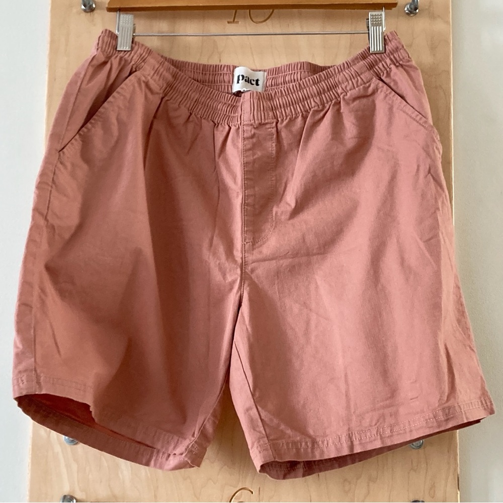 New Pact men’s draw string gym shorts organic cotton XL